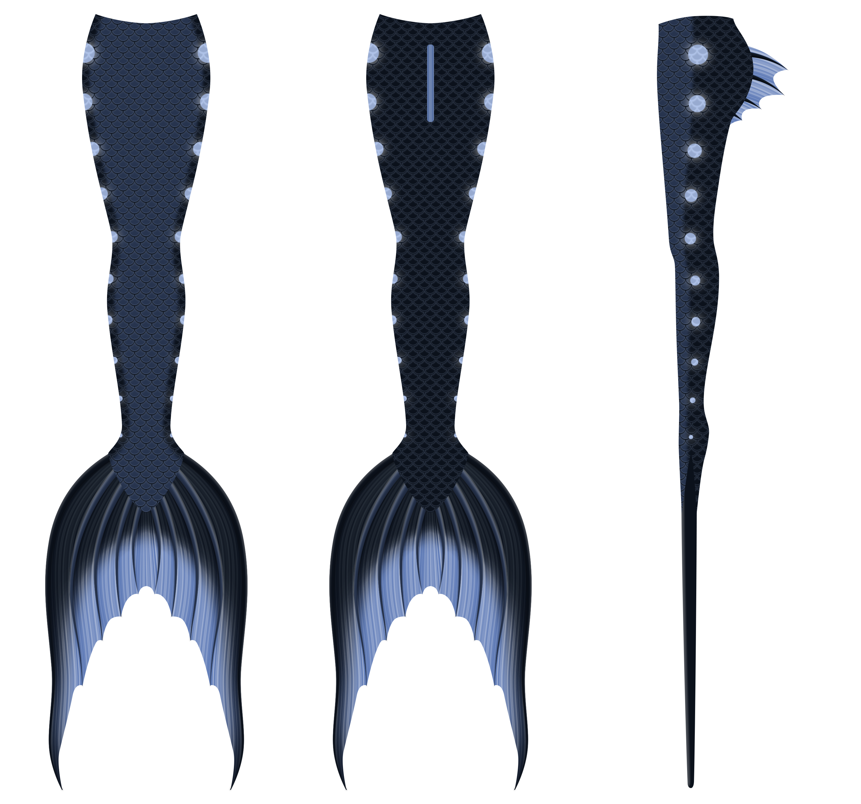 Mermaid Tail Design 1 (Blue Glow)