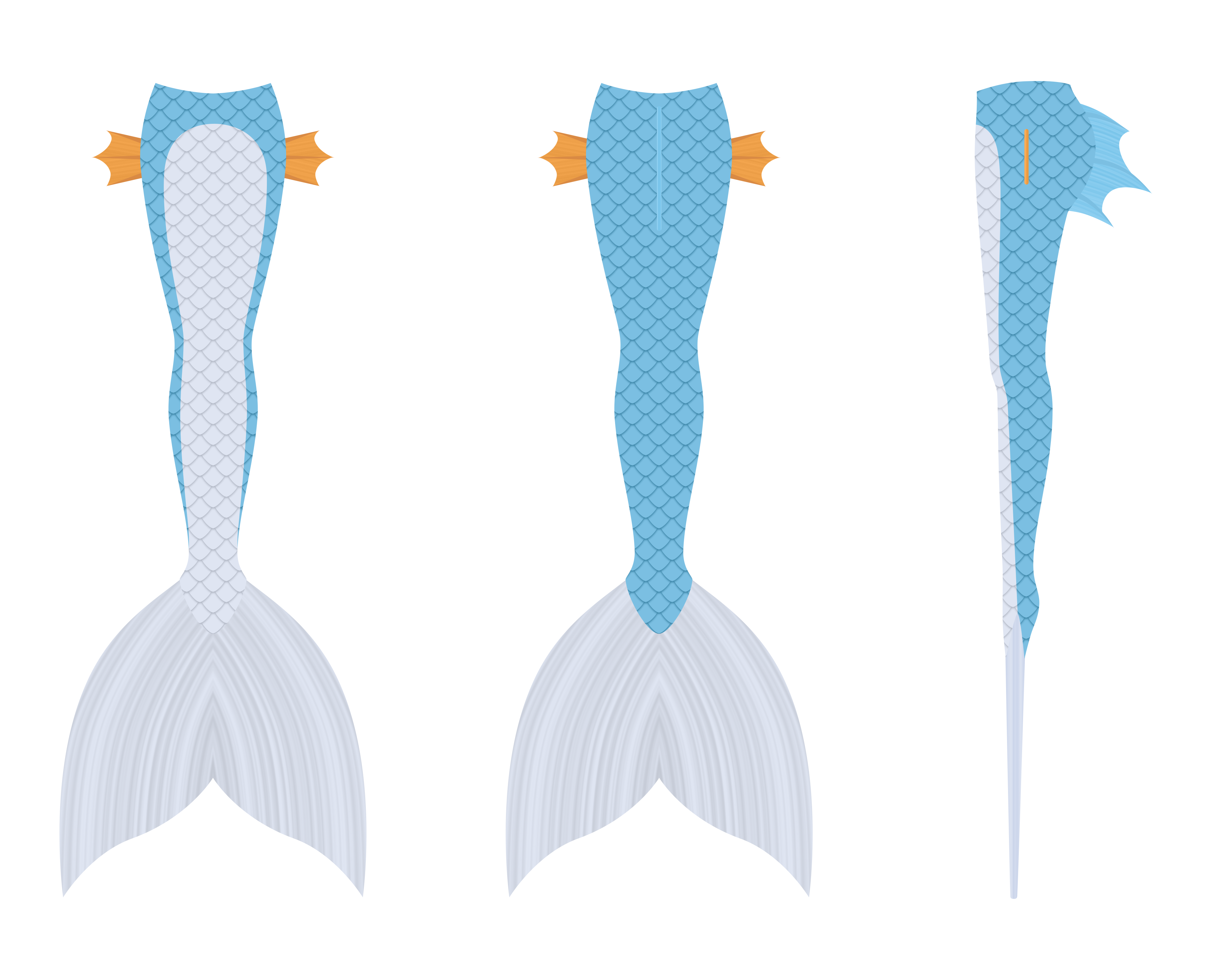 Mermaid Tail Design 8 (Mudkip)