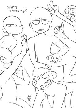 pics Group Drawing Base 5 People explore the best drawthesquadposes art
