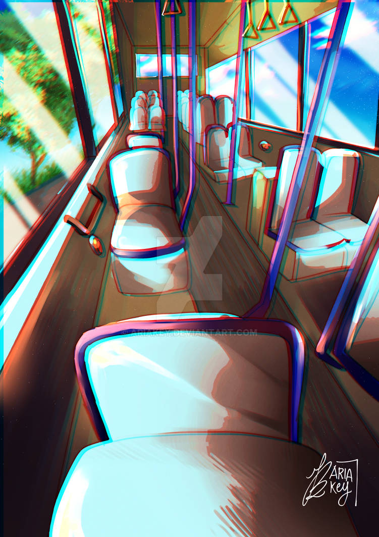 Bus illustration by AriaKey on DeviantArt