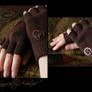 Brown Steampunk Gloves