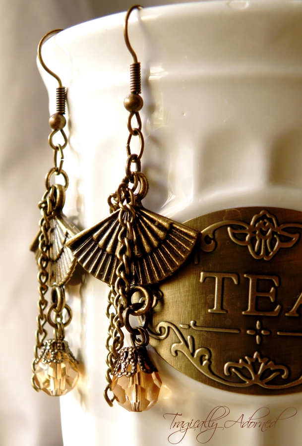 Victorian Fan Earrings