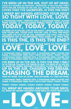 Up In The Air lyrics poster