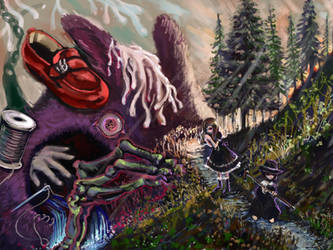 The devil of the mountain pass by DensenManiya