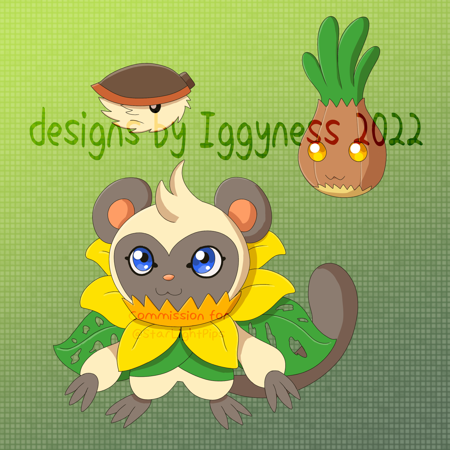 COMM: Flower Monkey Digifake Line by theIggyness on DeviantArt