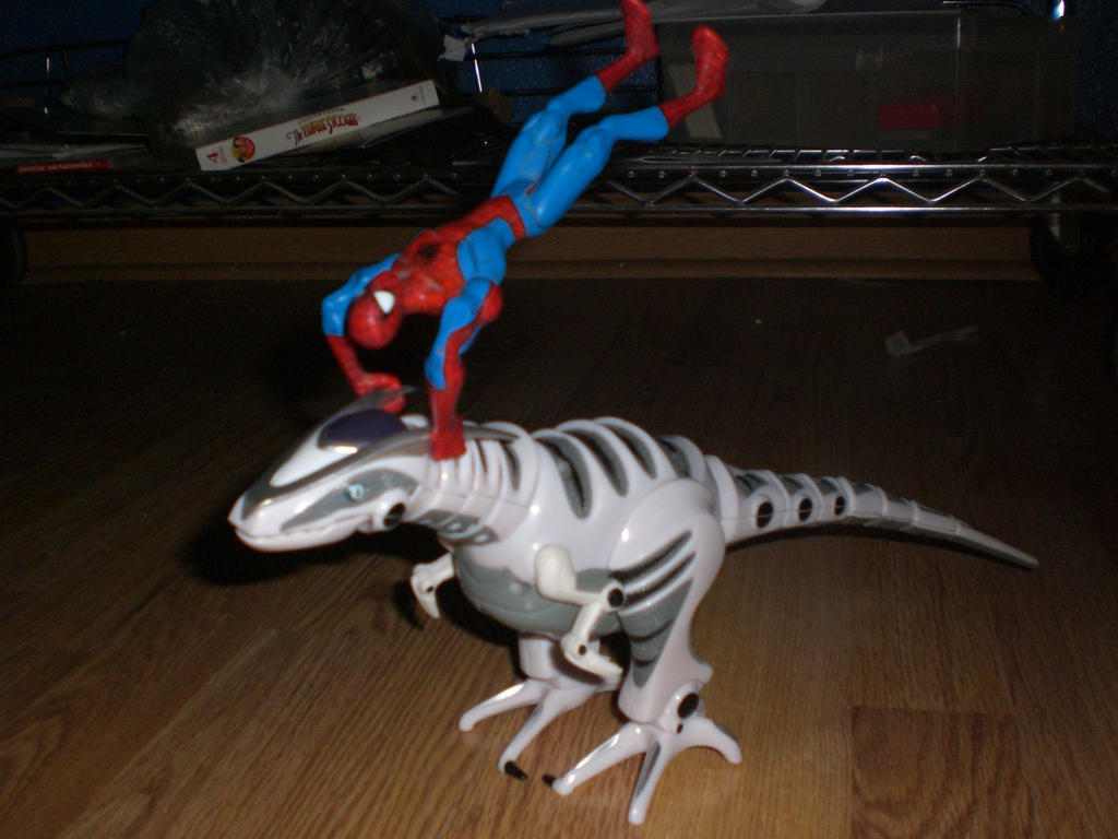 Spider-man vs. Robotic Raptor by Marco-the-Scorpion on DeviantArt