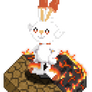 Scorbunny - Pokemon Sword and Shield Pixel Art