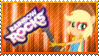 Rainbow Rocks Applejack Stamp by Knightmare-Moon