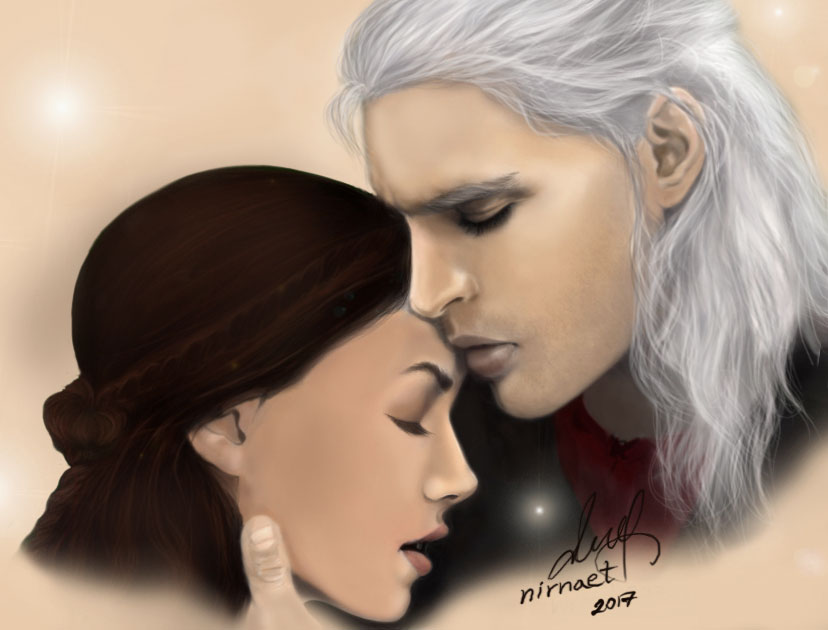 'He loved his lady' ( Rhaegar and Lyanna ) by nirnaet on DeviantArt