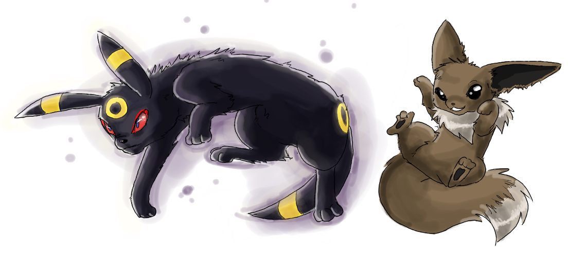 Pokemon - Eevee and Umbreon