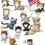 Hetalia kitties