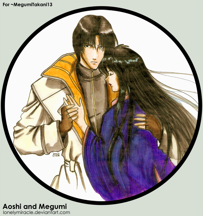 Art Trade: Aoshi and Megumi by lonelymiracle on DeviantArt