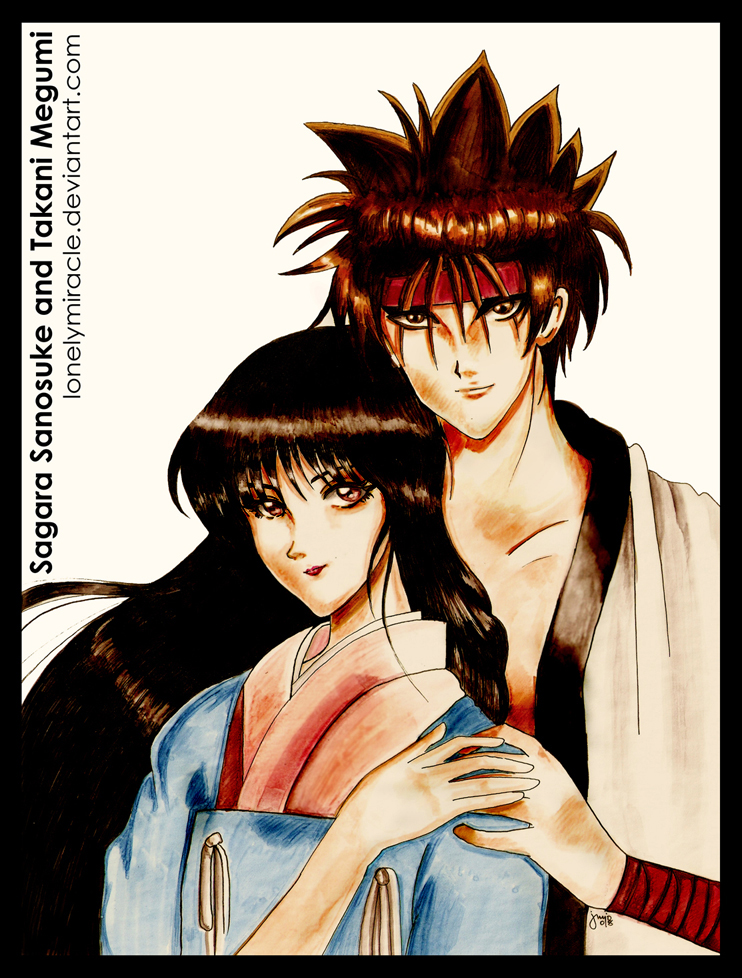 Art Trade: Aoshi and Megumi by lonelymiracle on DeviantArt