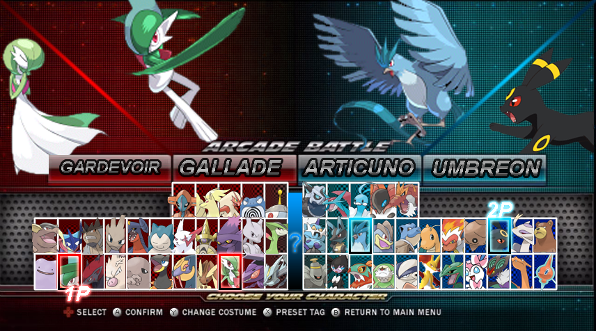Pokken Tournament - Roster/Select screen by Kira-SR on DeviantArt
