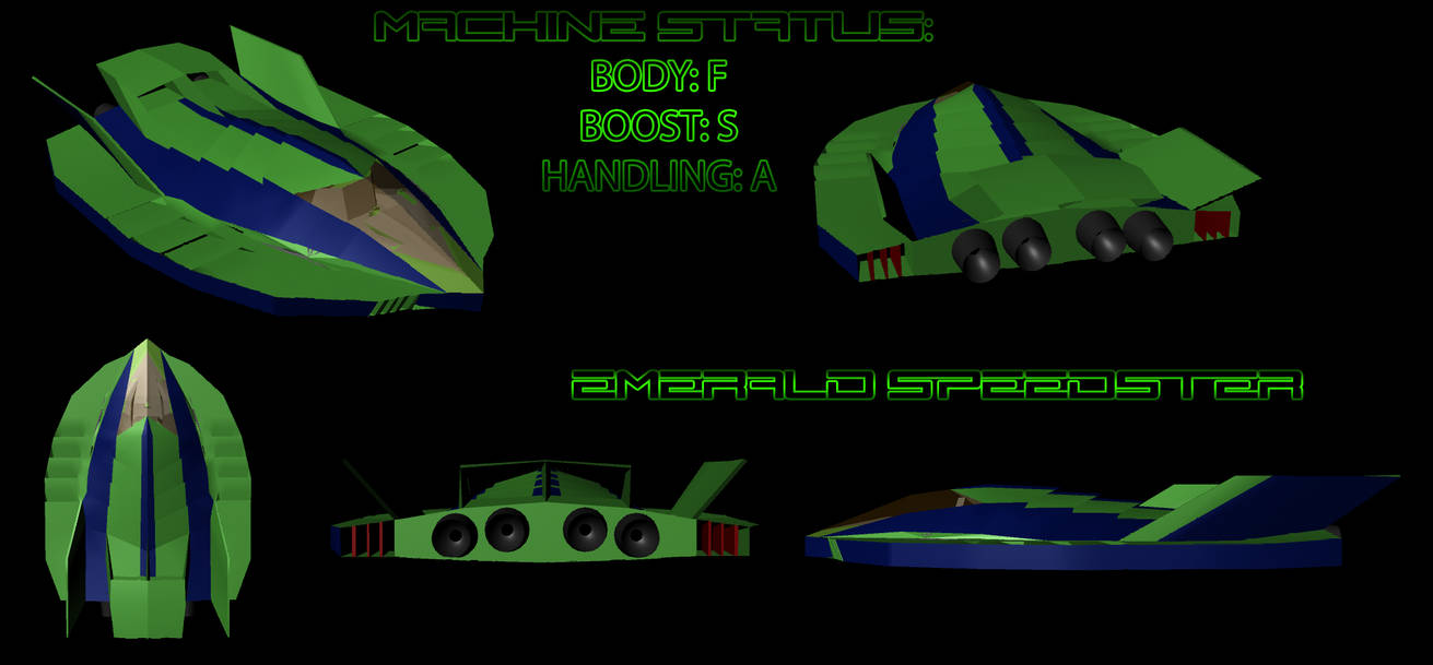 Emerald Speedster EMERALD SPEEDSTER (F-ZERO machine) by Kira-SR on DeviantArt