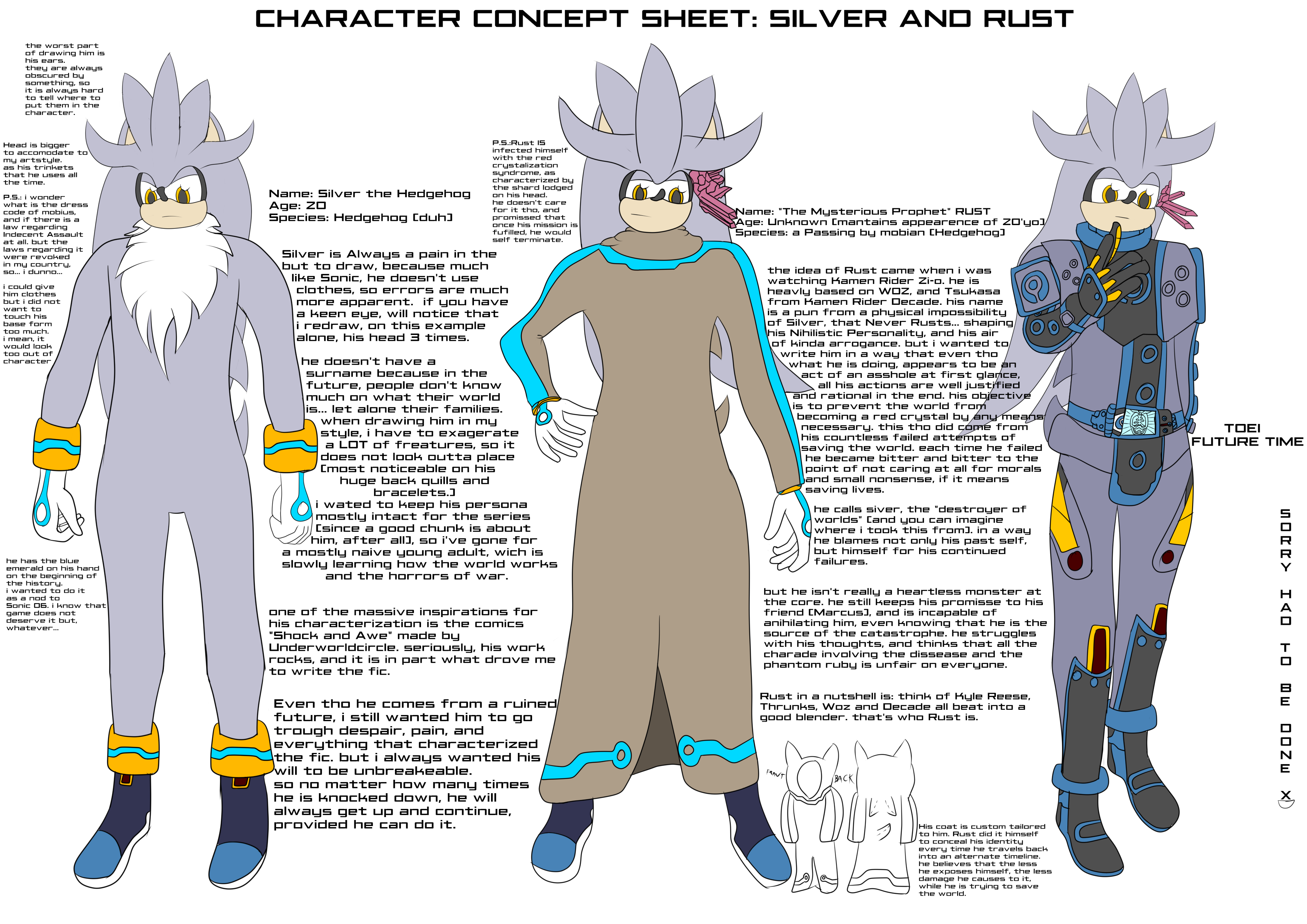 Character Concept Sheet Silver And Rust By Kira Sr On Deviantart