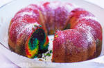Rainbow Bundt Cake by chompsoflife
