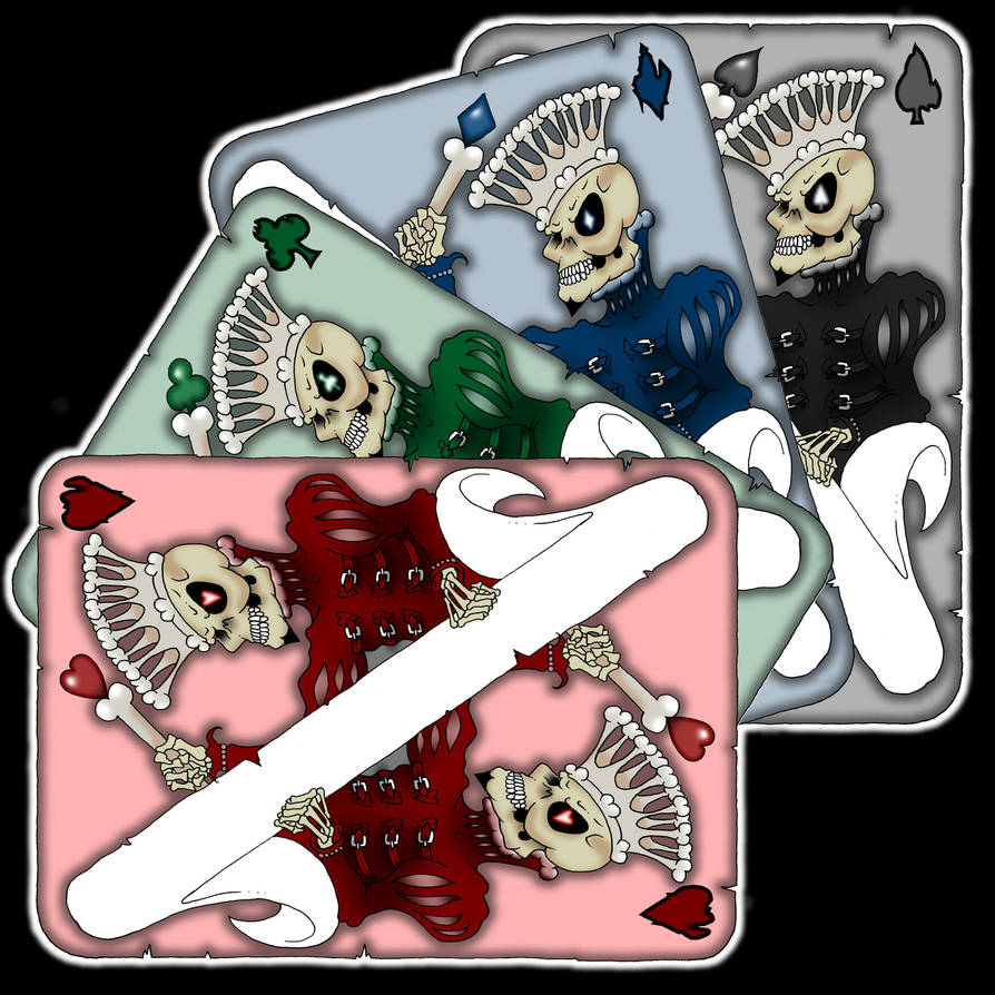 skeleton playing cards by yayzus on DeviantArt