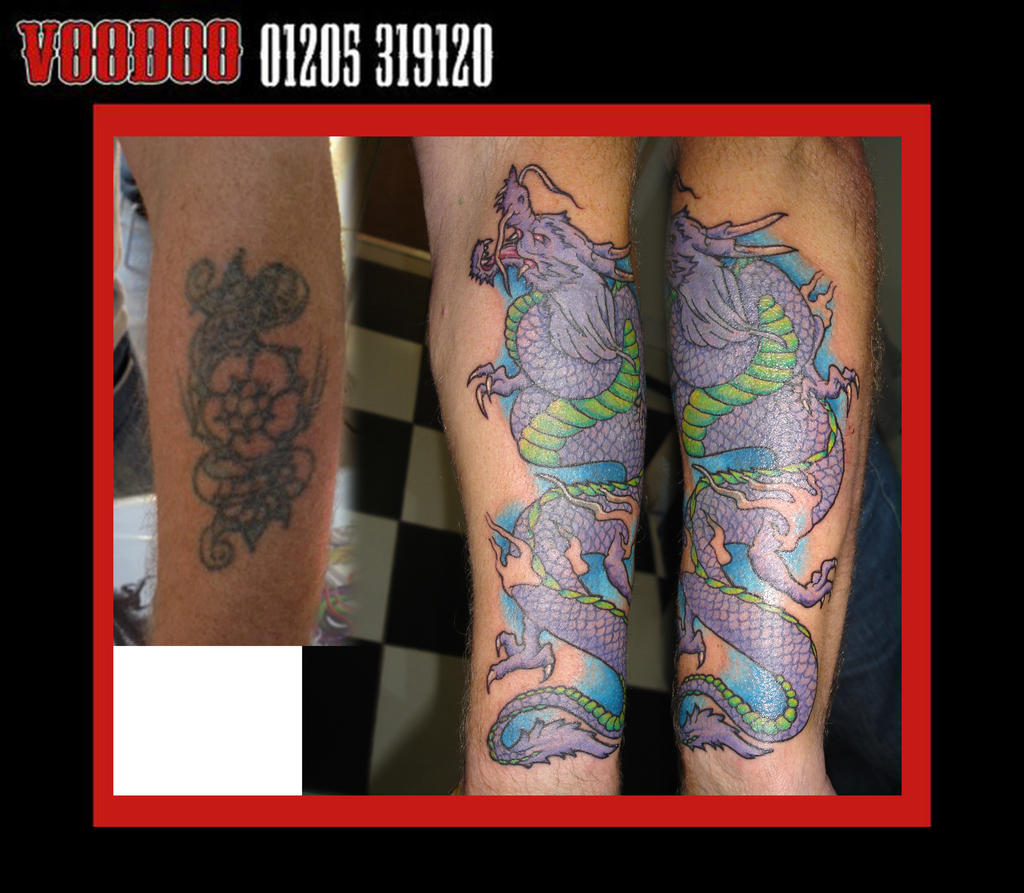 dragon cover up tattoo