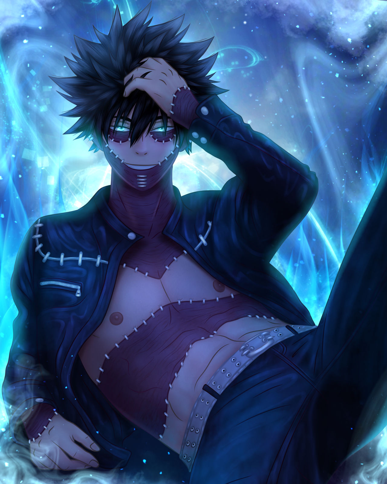Dabi Chest Exploding DABI by Riveden on DeviantArt