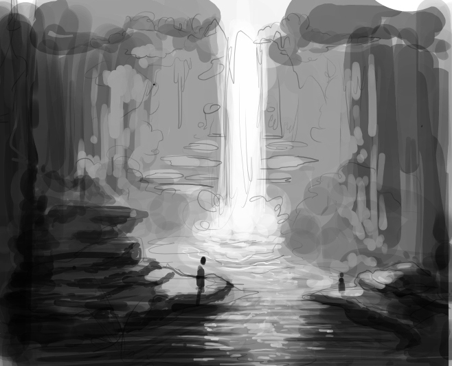 a peaceful place sketch