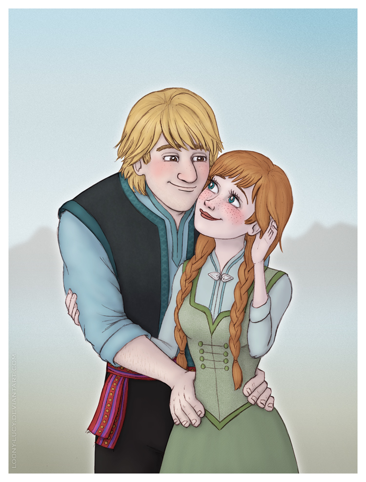 Kristoff+Anna in Summer