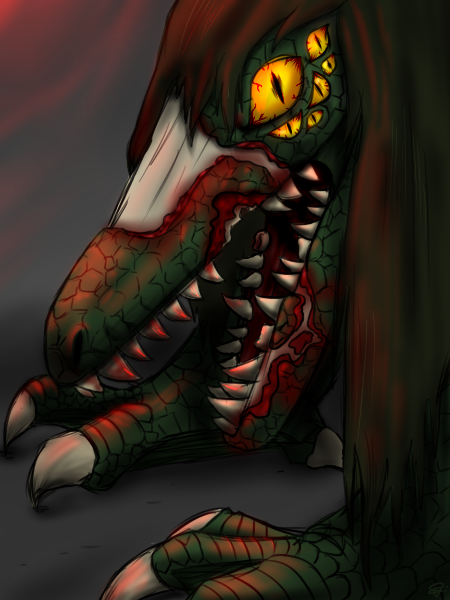 SCP 682 scary version by Revintar on DeviantArt