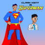 Clark Kent is: SUPERMAN! (Kryptonian suit)