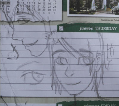 A self-portrait and a Tim side view by RainbowMonstar on DeviantArt