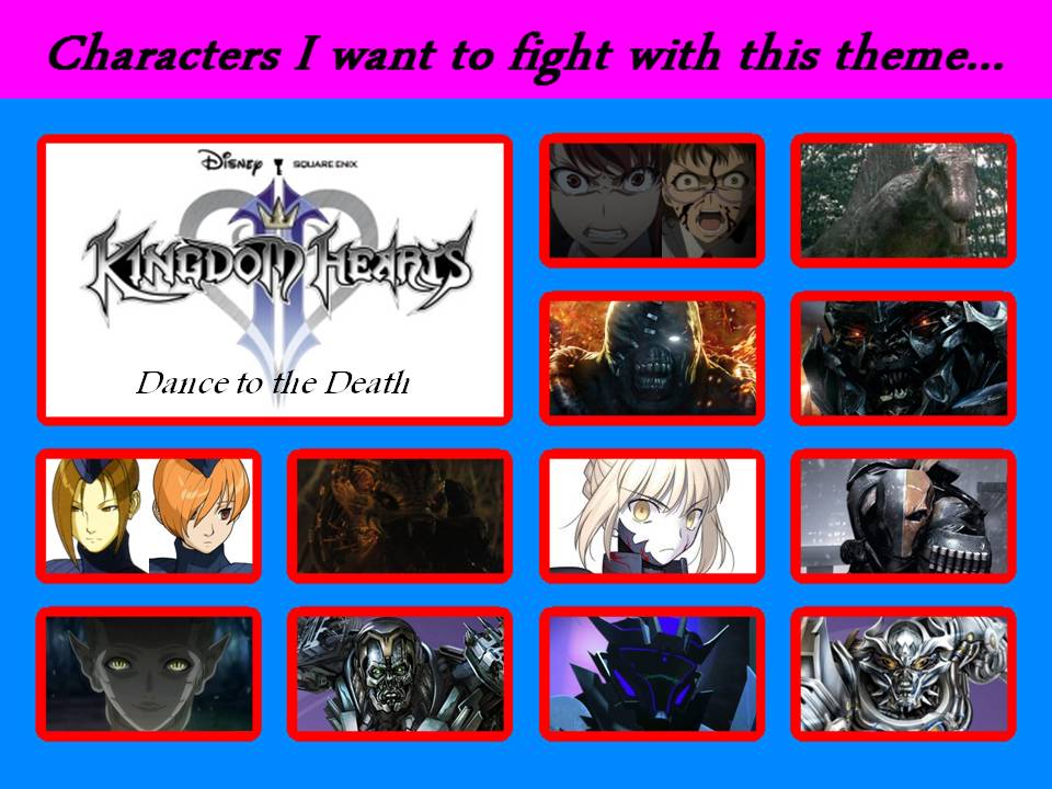 My Characters I want to fight with this theme meme