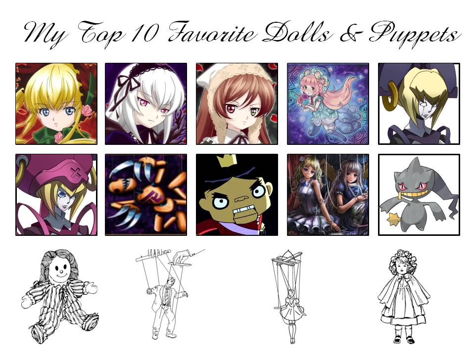 My Top 10 Favorite Dolls and Puppets Meme