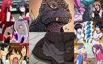 Godzilla, Zilla, and Girl Fights by artdog22