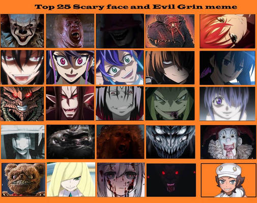 Top 25 Scary Face and Evil Grins 2