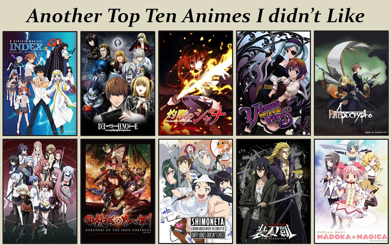 Another Top 10 Animes I Didn't Like by artdog22 on DeviantArt