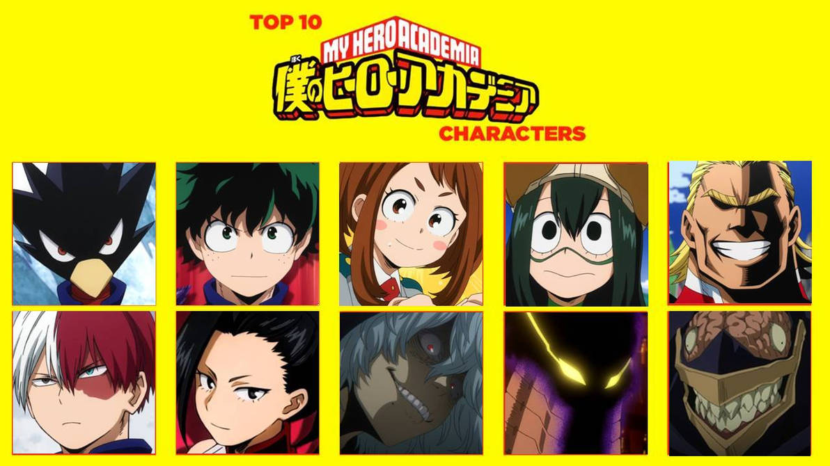 My Top Ten My Hero Academia Characters by artdog22 on DeviantArt