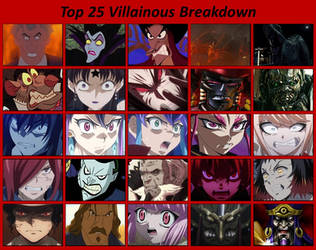 Top 25 Villainous Breakdown