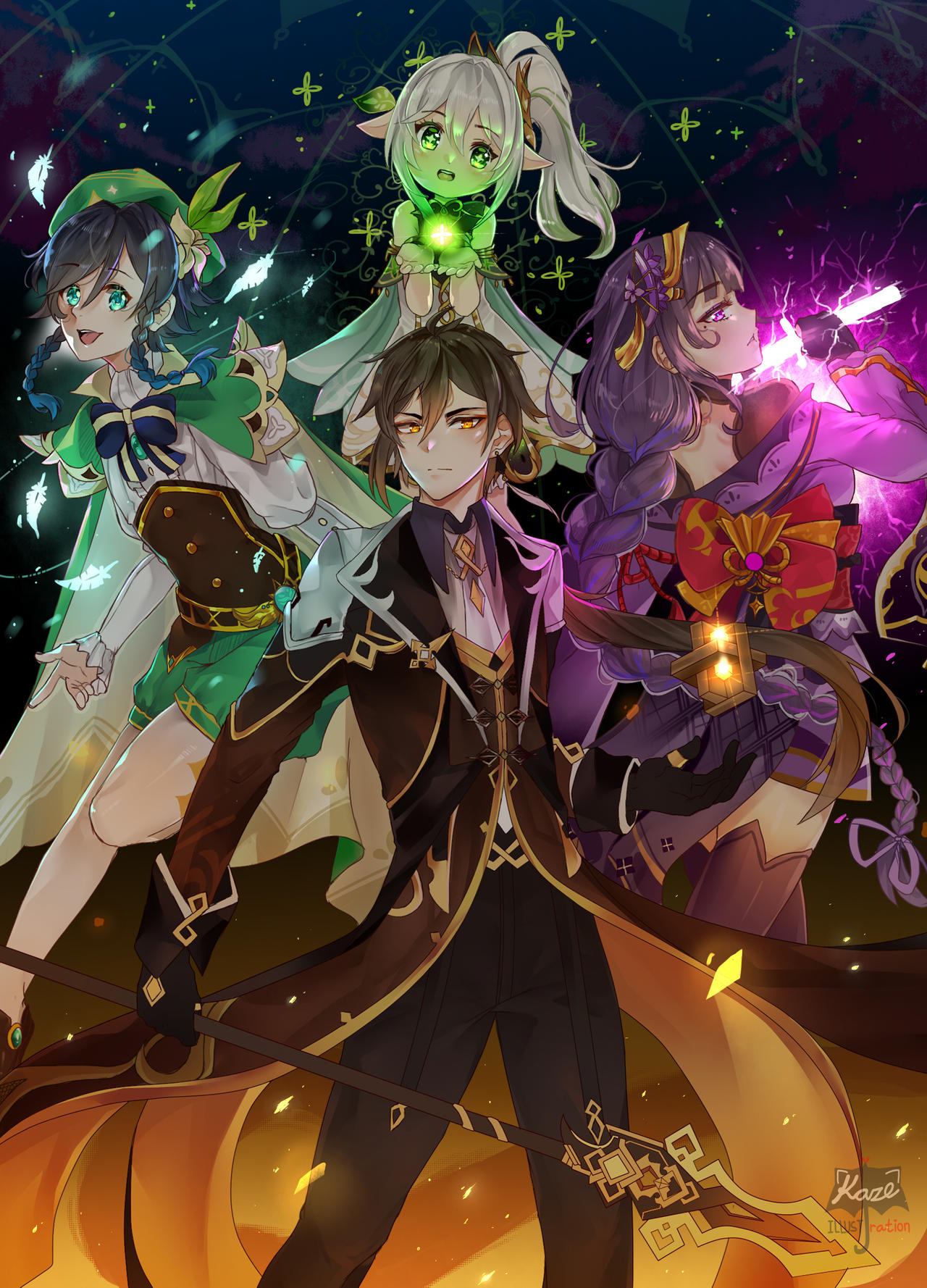 Genshin Impact Archons Fanart! by katzevans on DeviantArt