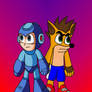 Mega Man and Crash Bandicoot