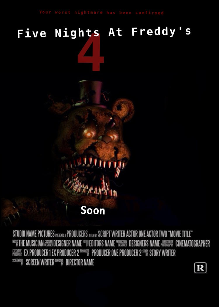 POSTER - Five nights at Freddy's 4 (LIGHTBLUE) by CKibe on DeviantArt