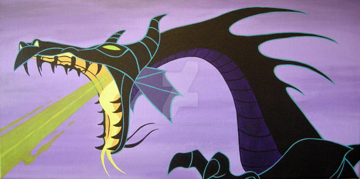 Maleficent Acrylic Painting