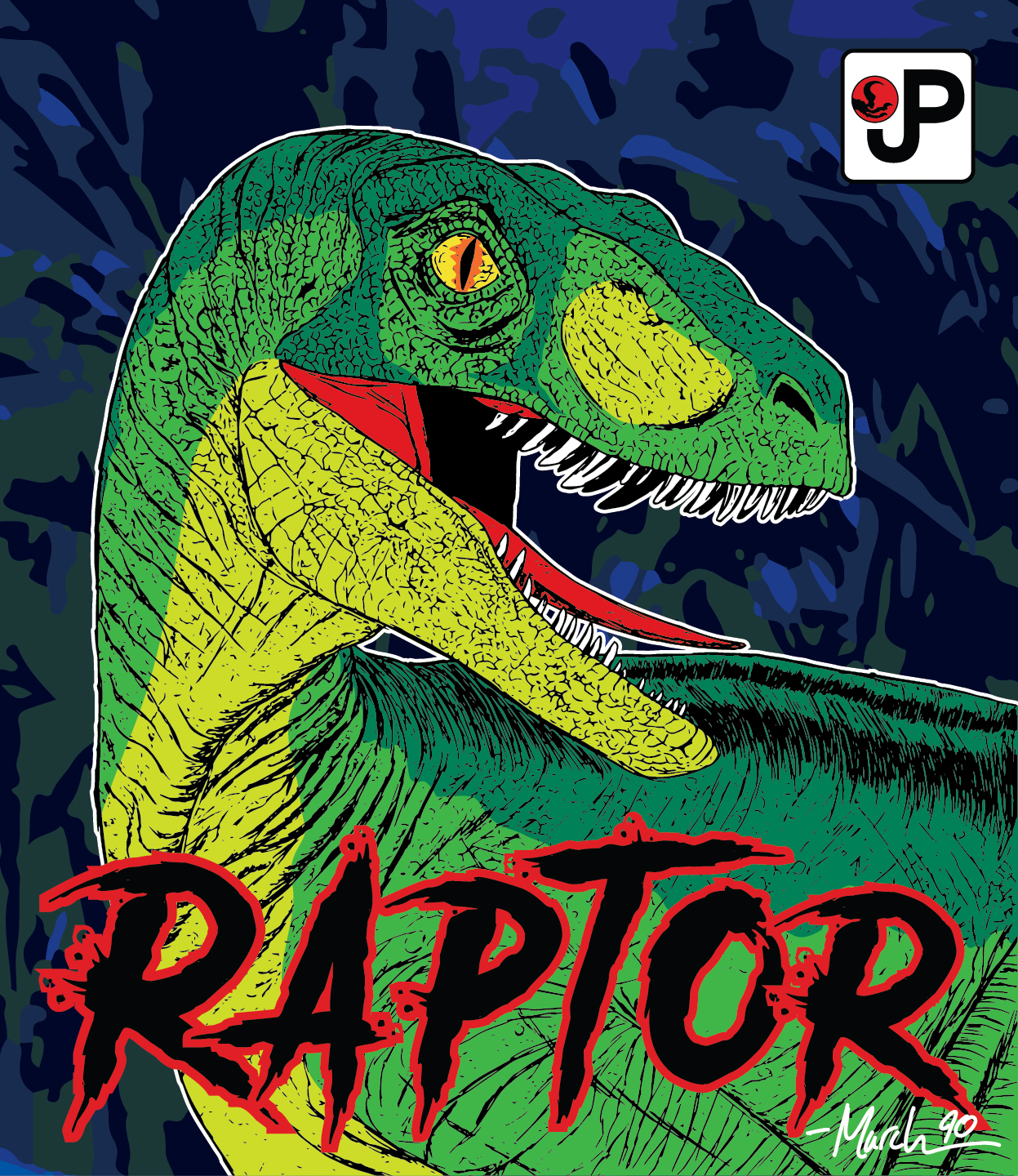 Lazer Raptor Deviantart Raptor by March90 on DeviantArt