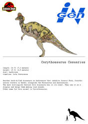 Corythosaurus InGen File by March90