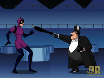 Penguin vs Catwoman