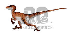 The Lost World Male Velociraptor Running