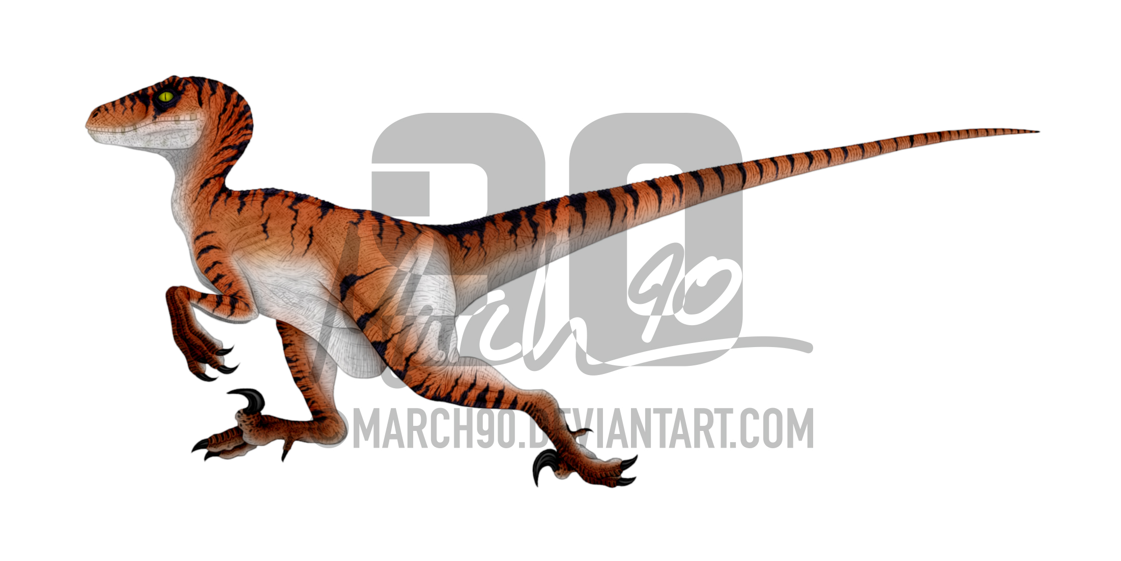 The Lost World Male Velociraptor Running by March90 on DeviantArt