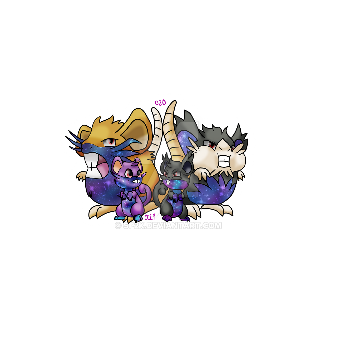 Rattata/Alolan, Raticate/Alolan by SP2K on DeviantArt