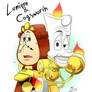 Lumiere and Cogsworth