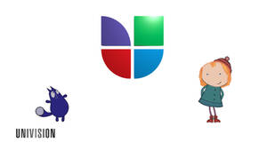Univision ID with Peg and Cat and the 1990 Logo