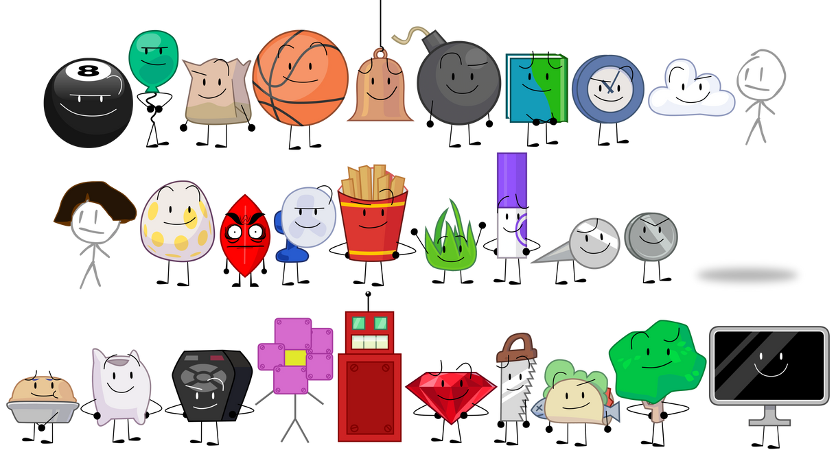 BFDI: Season 1 Debuters by lukesamsthesecond on DeviantArt