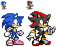 Sonic and Shadow BrawlRecolour